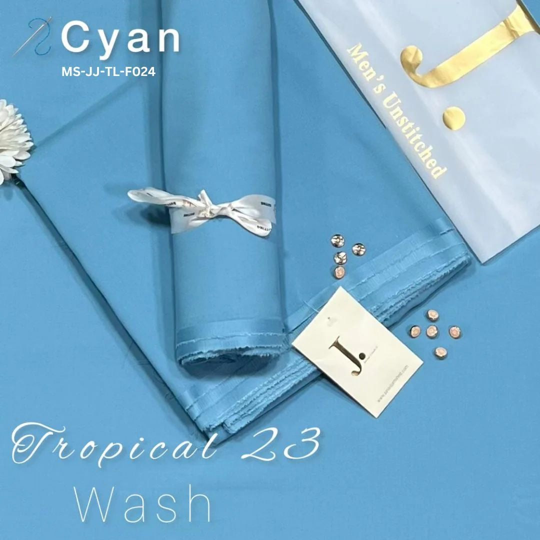 Sky Blue BLENDED UNSTITCHED KAMEEZ SHALWAR FABRIC