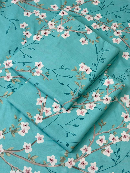 FLORAL PRINTED 2pc(H-0014)