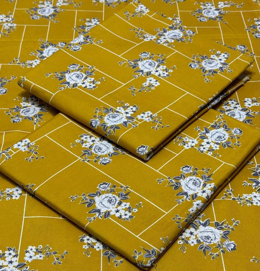 FLORAL PRINTED 2pc(H-0009)